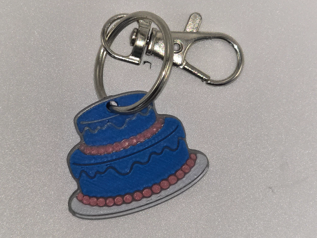 NFC Keychain Bakery Cake 3D model