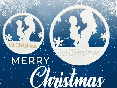 Our 1st Christmas Mummy and Me Christmas Ornament