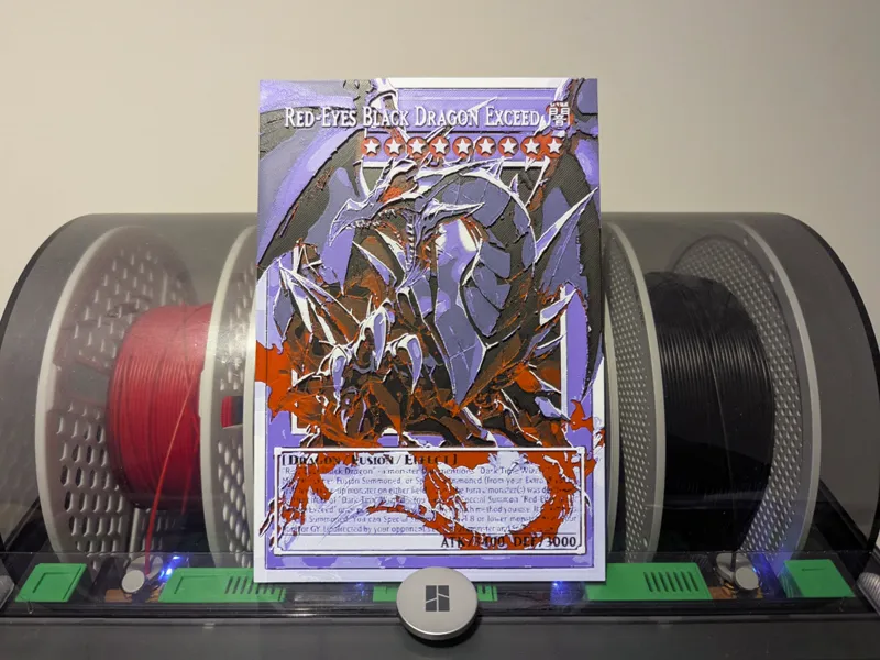 Red Eyes Black Dragon Exceed Hueforge - Yugioh