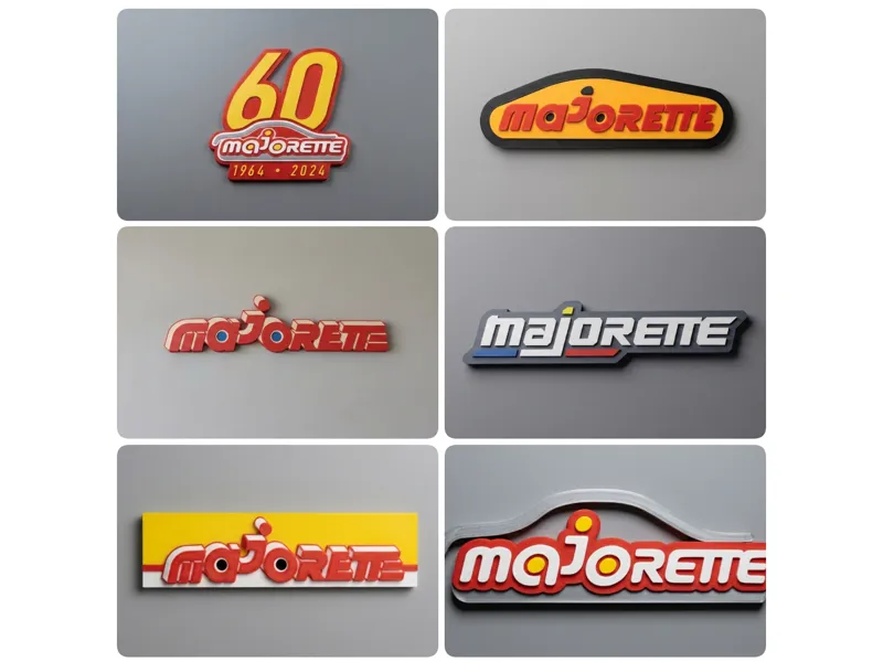 6x Large Majorette Logo - 1980 to 2025 + 60 years
