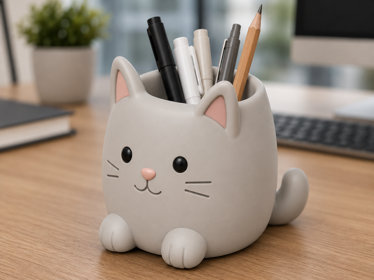 Cute Cat pen holder