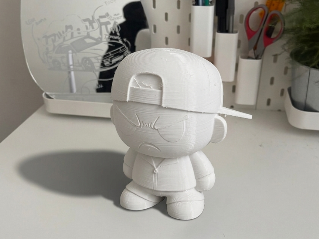 Angry Chibi Boy | Grumpy Desk Mascot Toy