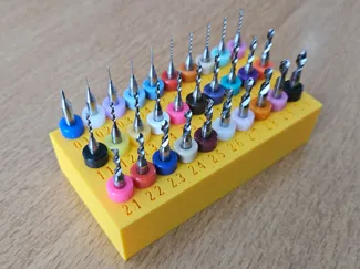 (Dremel) micro drill bit storage box (0.1-3.0mm)