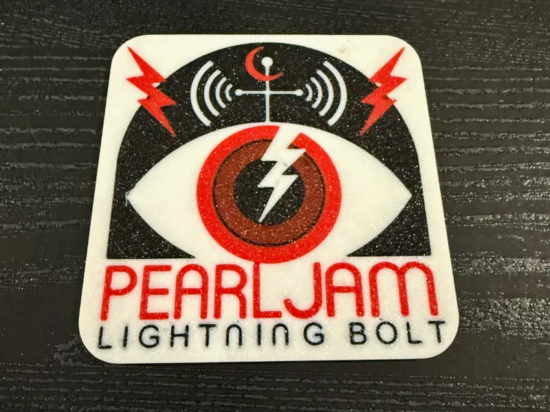 Pearl Jam Lightning Bolt Coaster
