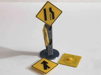 Mini USA Road Sign Kit with Swappable Signs