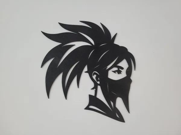 Profil silhouette Akali — League of Legends