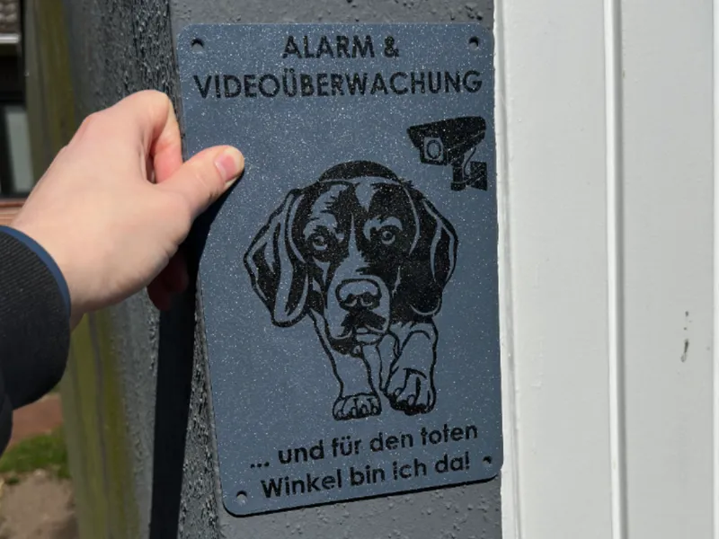 Warnschild Beagle V2 Hochkant