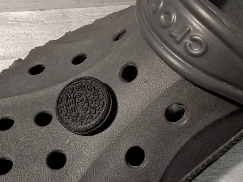 Oreo Cookie Croc Charm