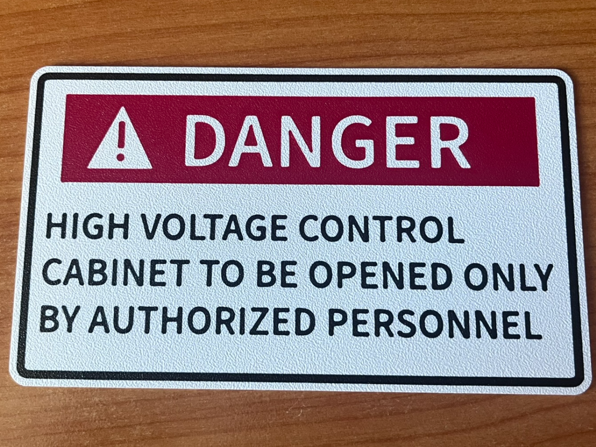 High Voltage Danger Sign – Authorized Only