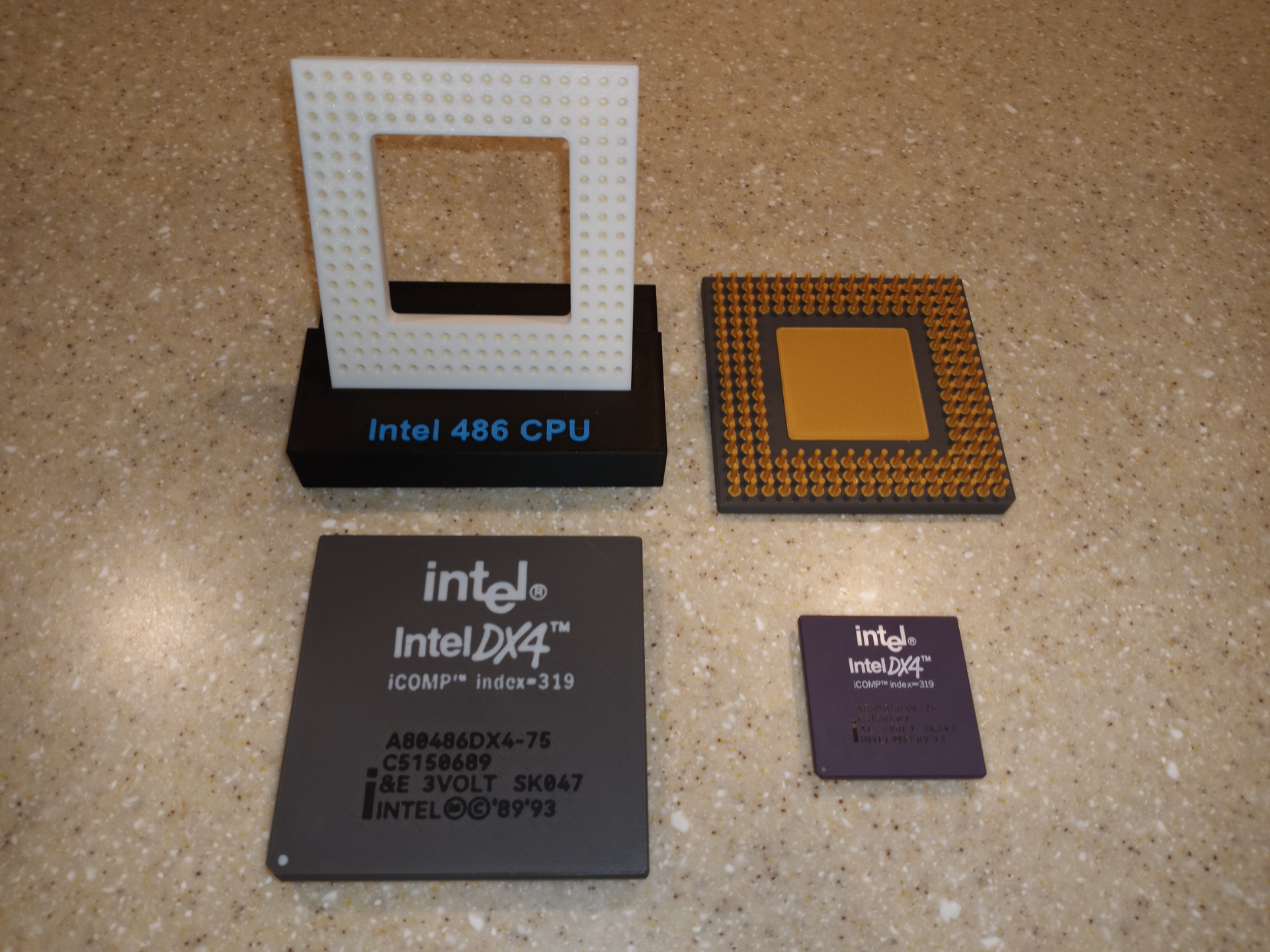 Intel 486DX4 CPU Model With Display Socket