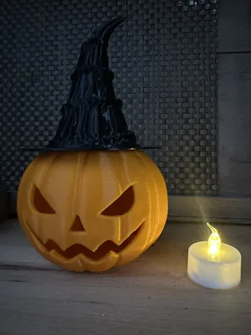 Soporte: Halloween-Kürbis mit Hexenhut — vista de referencia 3