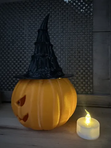 Soporte: Halloween-Kürbis mit Hexenhut — vista de referencia 4