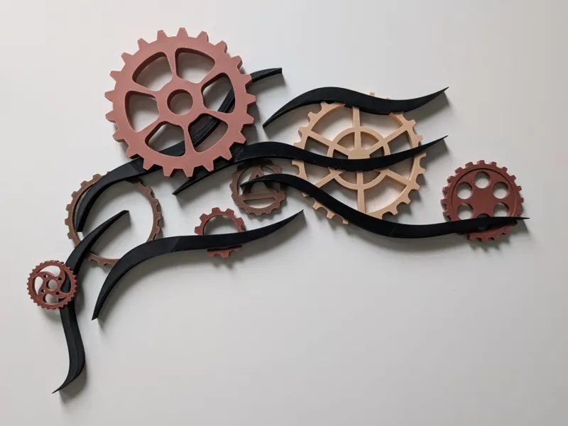 Wall Art - Meandering Gears