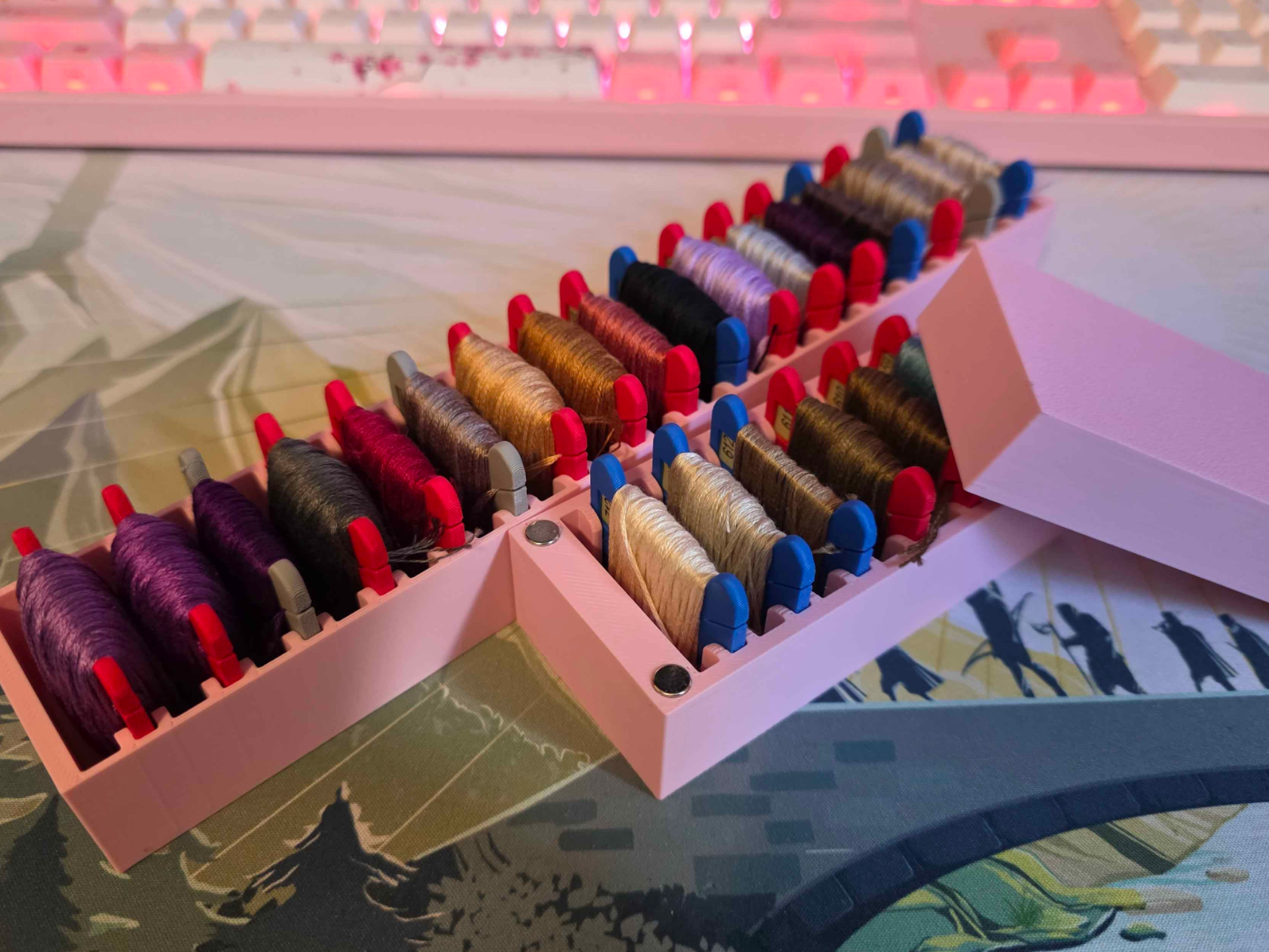 Number Window Embroidery Floss Bobbin Holders