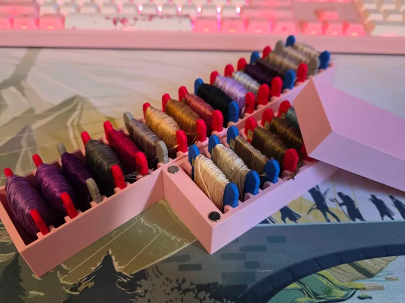 Number Window Embroidery Floss Bobbin Holders