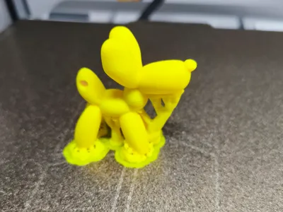Balloon Dog Keyring -  with Ring hole in the tail