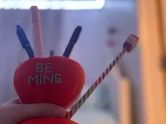 Heart Candy Pencil Holder