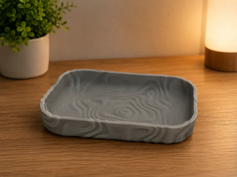 Catch all tray (wavy texture)