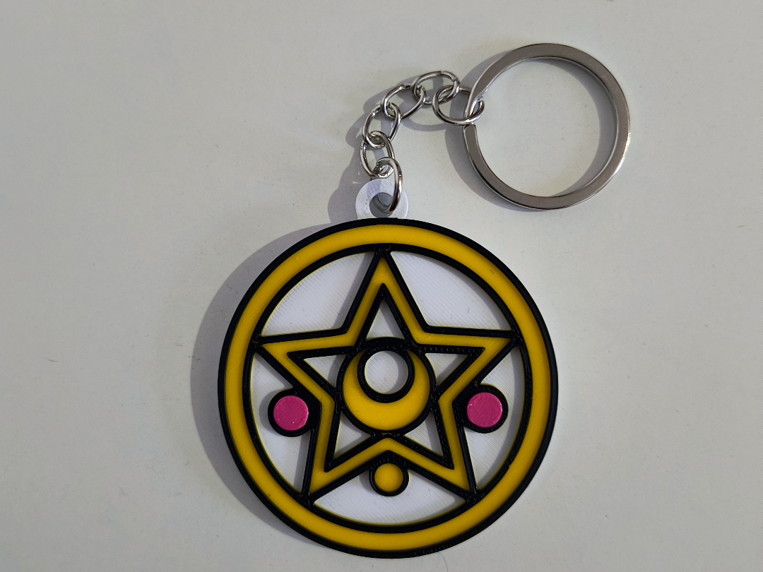 Sailor Moon keychain with NFC tag, no AMS
