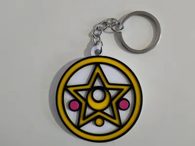 Sailor Moon keychain with NFC tag, no AMS