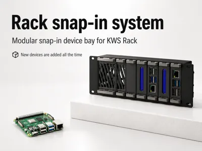 Rack Snap-in system (8 bay Raspberry Pi Cluster)
