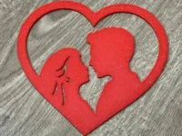 Déco murale Saint-Valentin — couple — photo 1