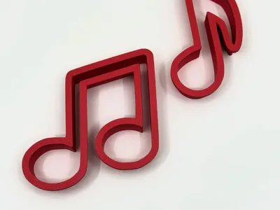 Playdough Cutters - Music Notes - Free 3D Print Model - MakerWorld