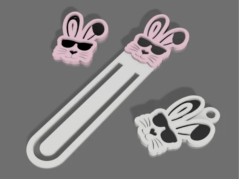 bunny keychain