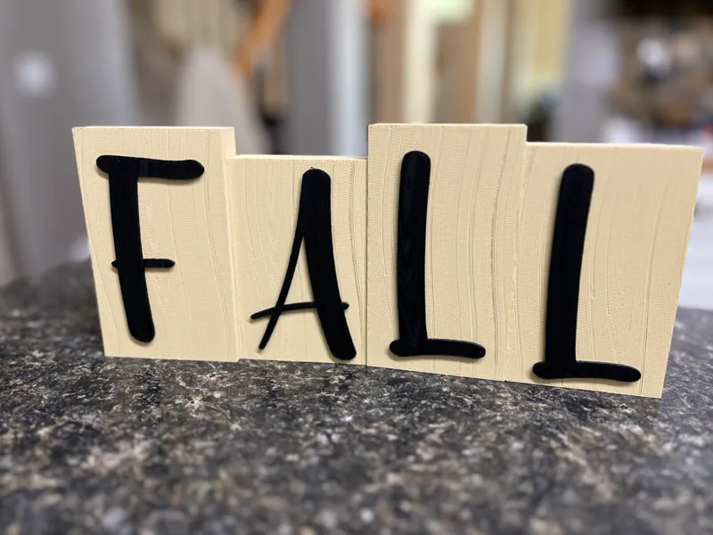 Fall Wood Grain Sign