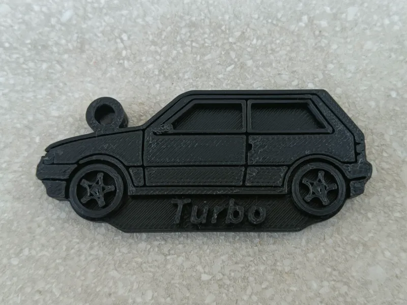 Fiat Uno Turbo keychain