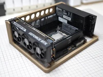 ITX testbench with flex psu and Low profile vga