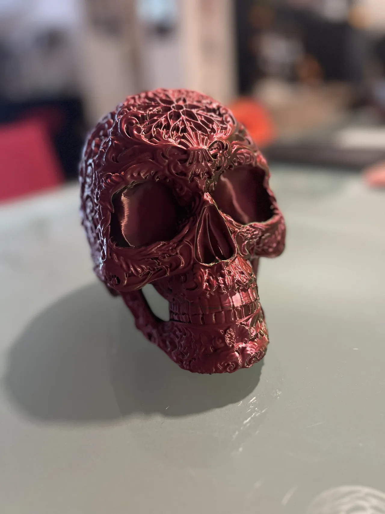 High details sugar skull view 3