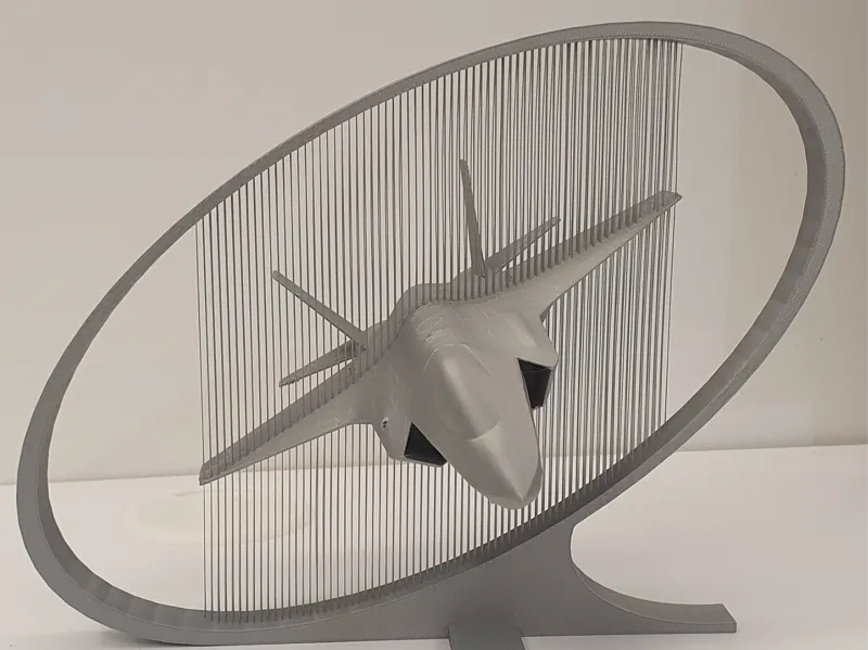 Lockheed Martin F-35 - String art display - Face