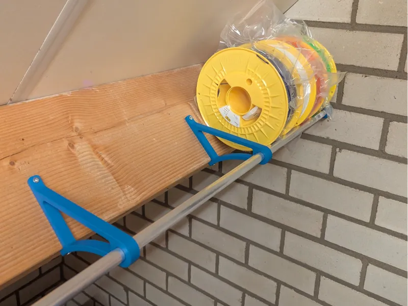 Filament holder on support beam (+/- 45degrees)