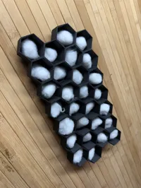 Plateau hexagonal pour billes de coton — photo 2