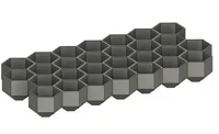 Plateau hexagonal pour billes de coton — photo 1