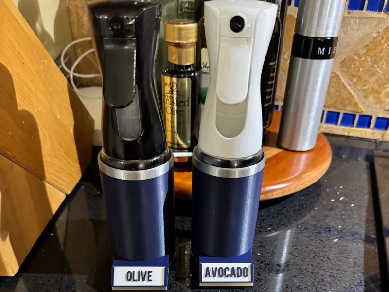 Oil Sprayer Holder with Label Plaques