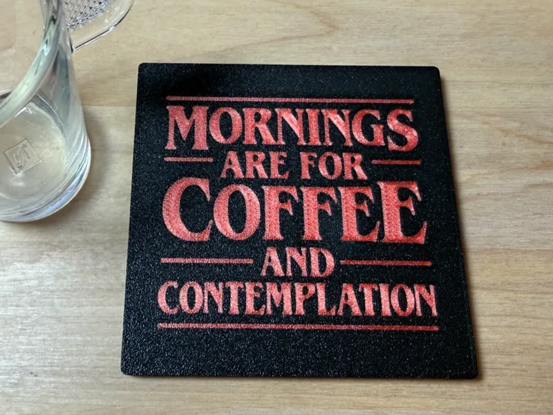 Stranger Things - Coffee and Contemplation Coaster