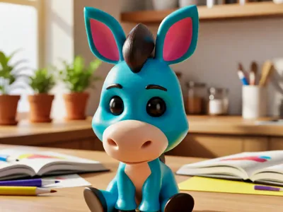 Cute little donkey
