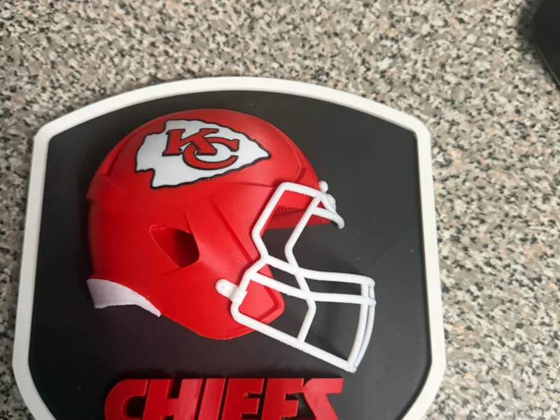Kansas City chiefs football shield plaque wall