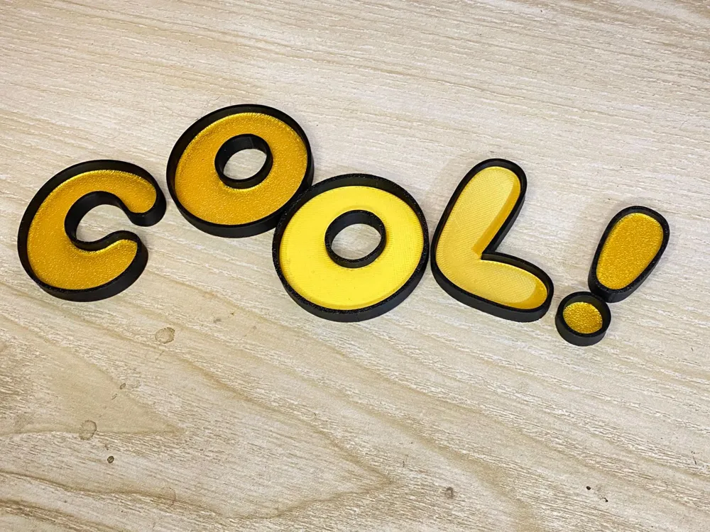 Cool A Sign COOL sign - Free 3D Print Model - MakerWorld