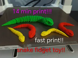 snake fidget articolato flexi toy 