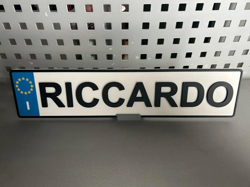 stand for car license plate
