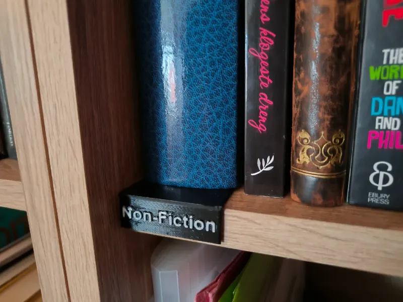 Bookshelf Category Markers