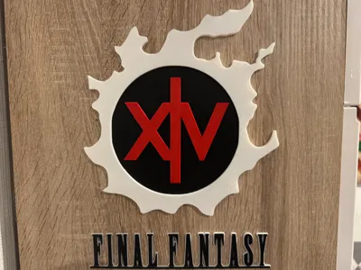 Final Fantasy XIV Wall Logo Art Icon FFXIV FF14