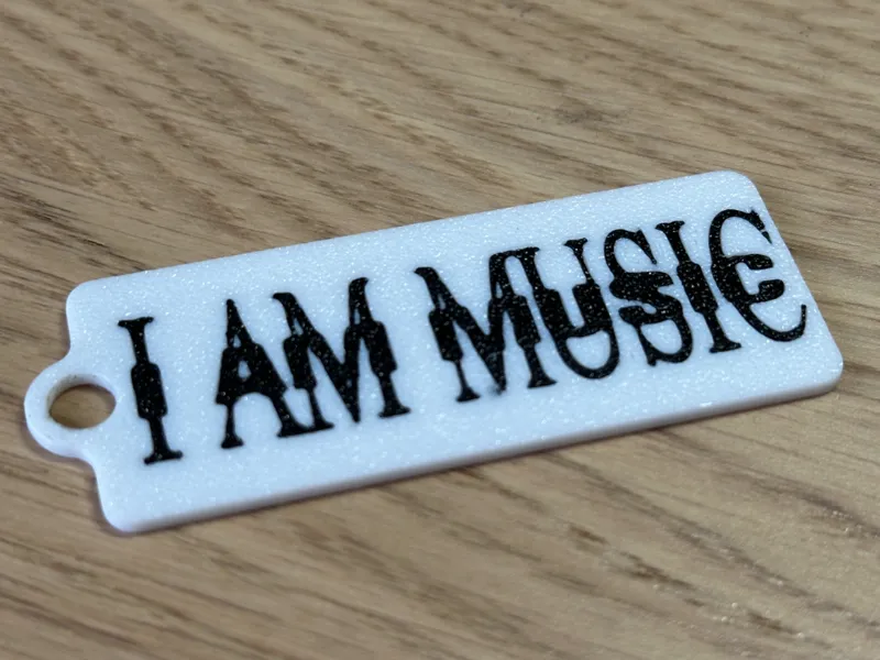 I AM MUSIC keychain