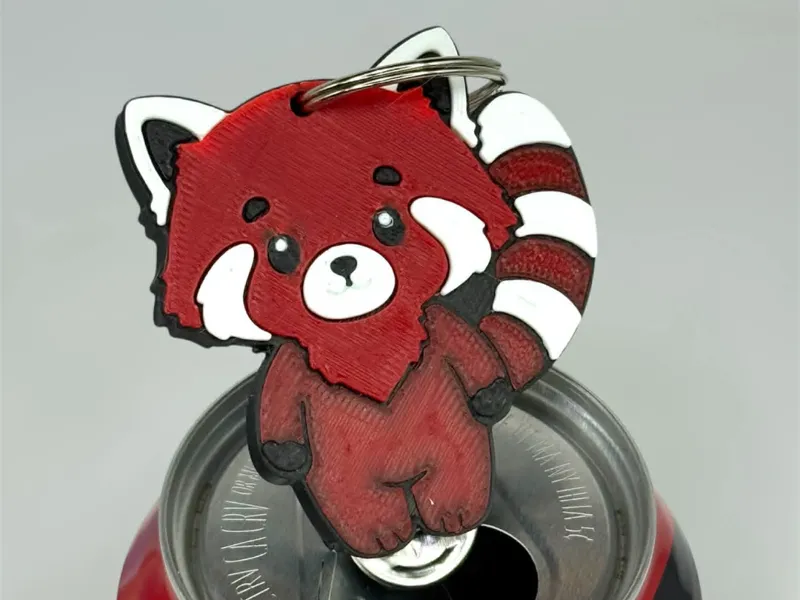 Red Panda Pop can Tab Opener Tab Fairy