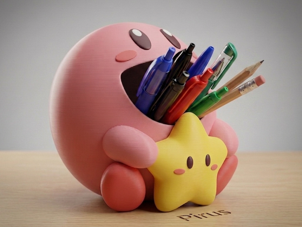 Kirby Porta Lapiceros con Estrella