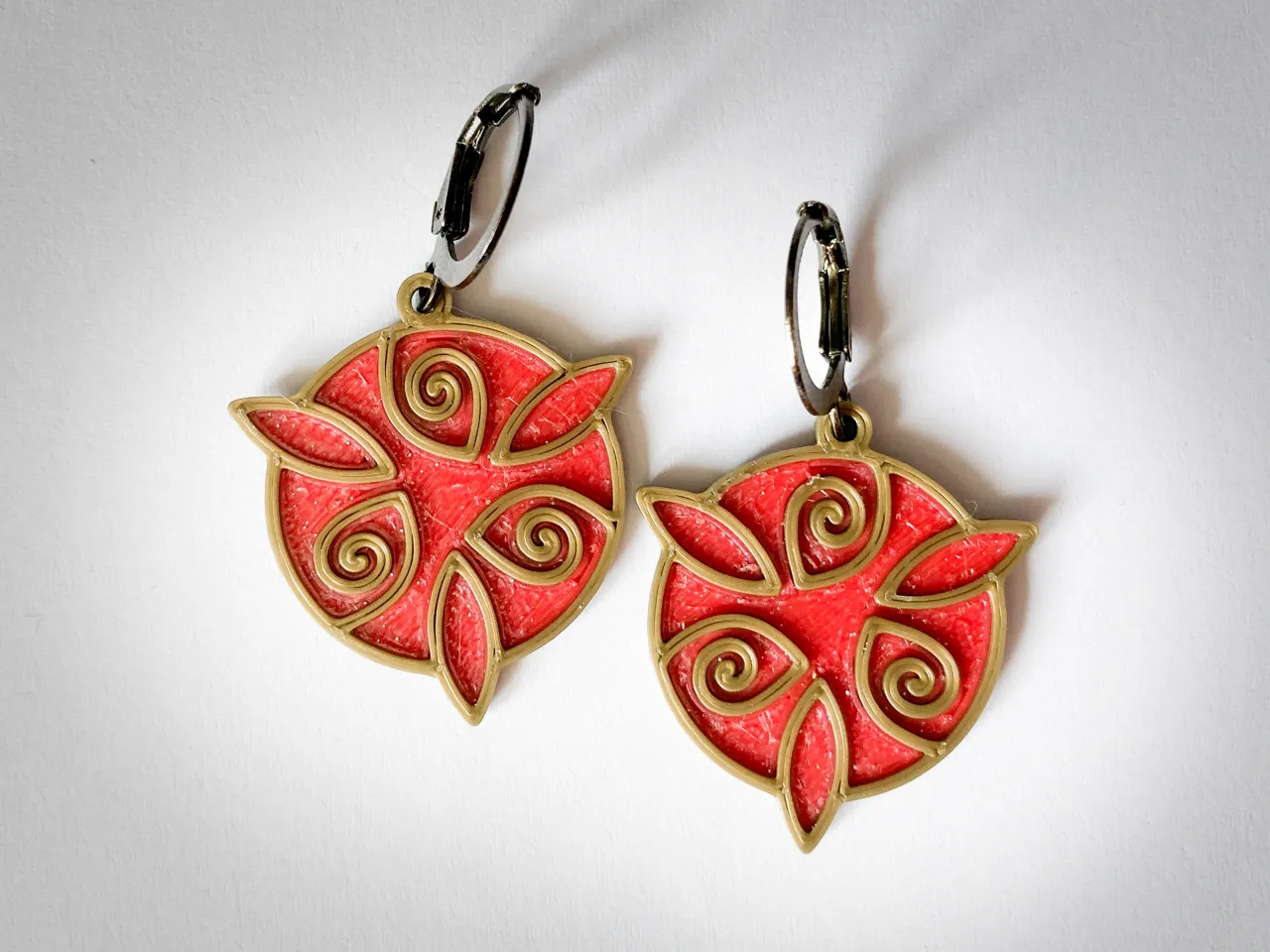 Celtic Triskelion earrings view 4