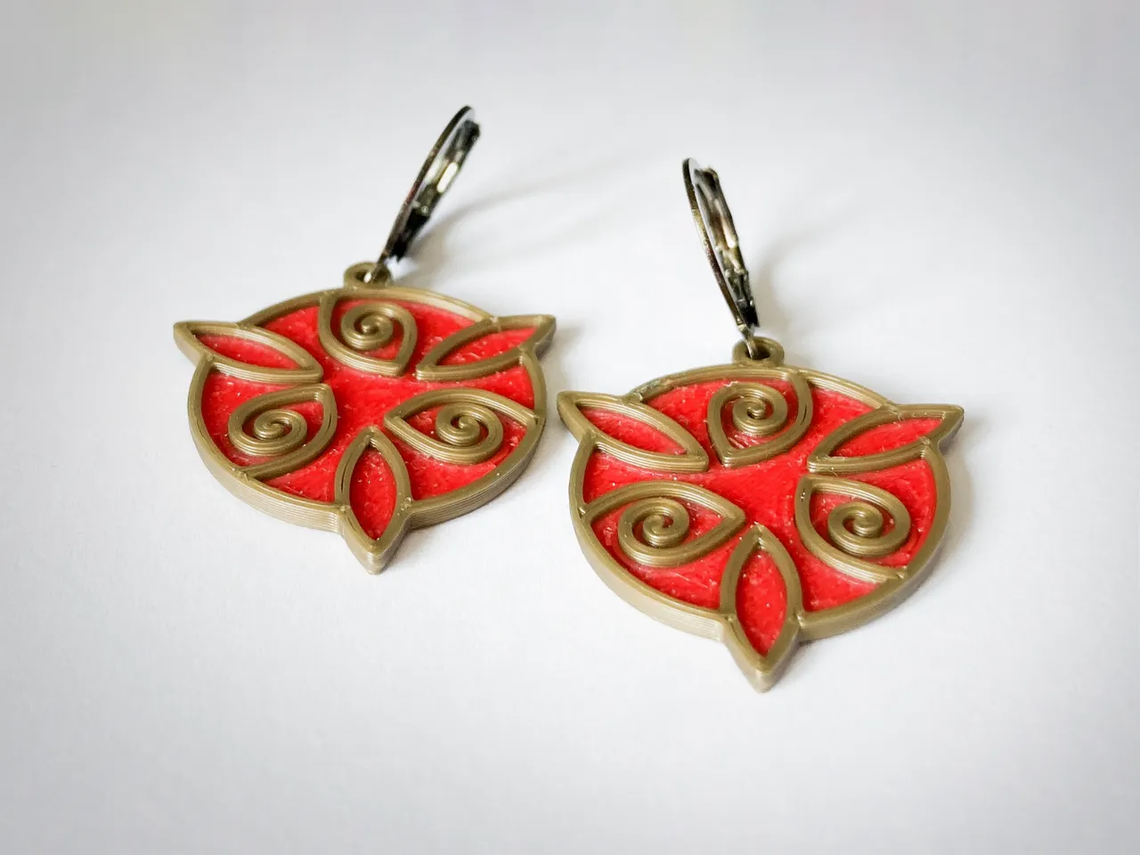 Celtic Triskelion earrings view 3